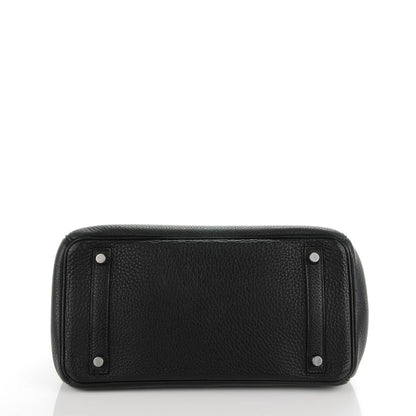 Hermes Taurillon Clemence Birkin 30 Black 7 of 31