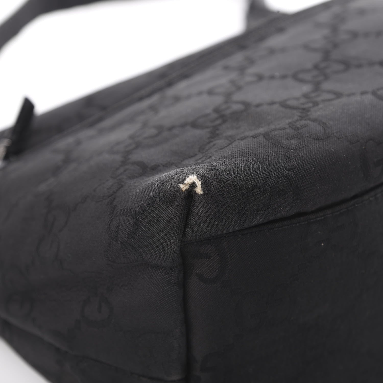 Gucci Nylon Monogram Small Hobo Black 9 of 15