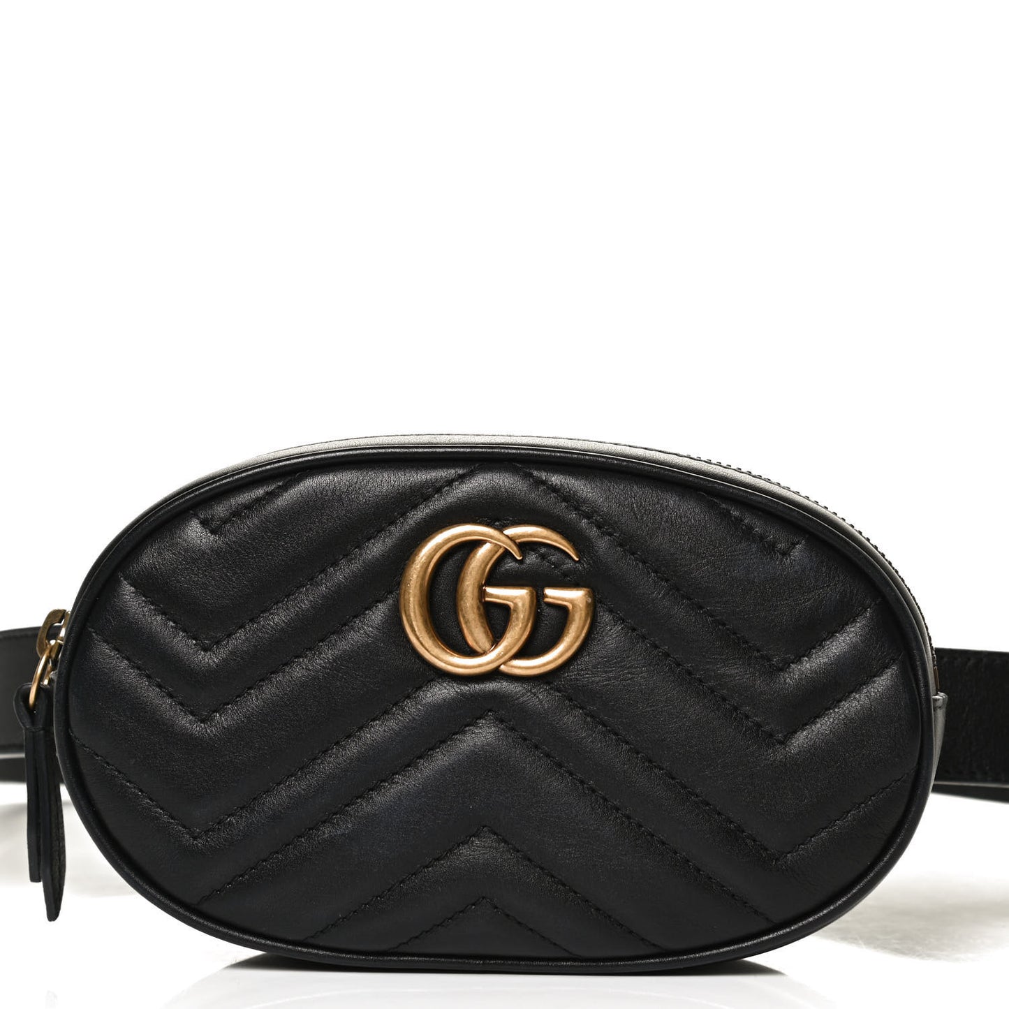 Calfskin Matelasse GG Marmont Belt Bag 95 38 Black