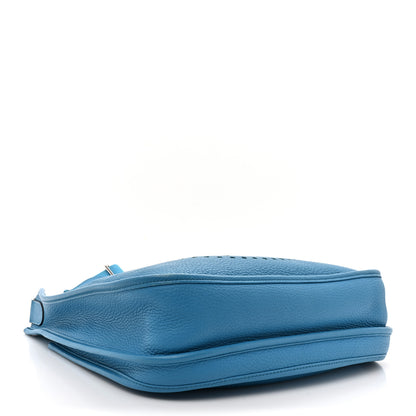 Hermes Taurillon Clemence Evelyne III PM Bleu Zanzibar 4 of 18