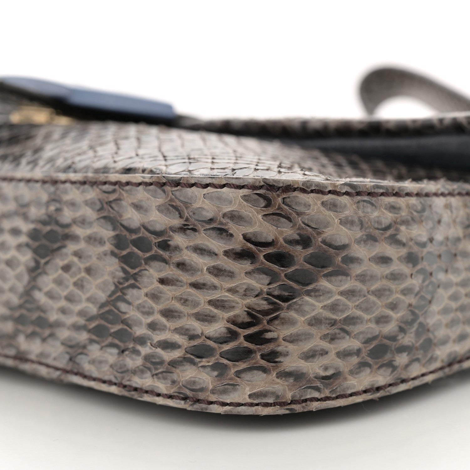 Fendi Snakeskin Baguette Grey 10 of 14