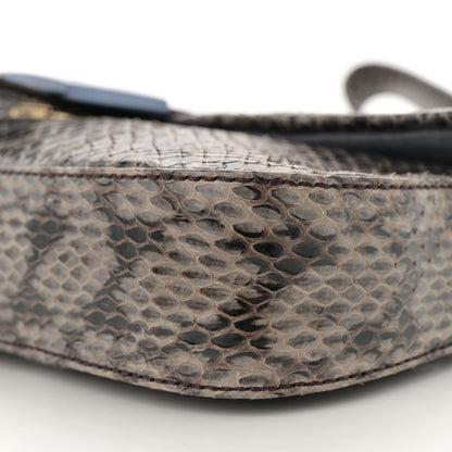 Fendi Snakeskin Baguette Grey 10 of 14