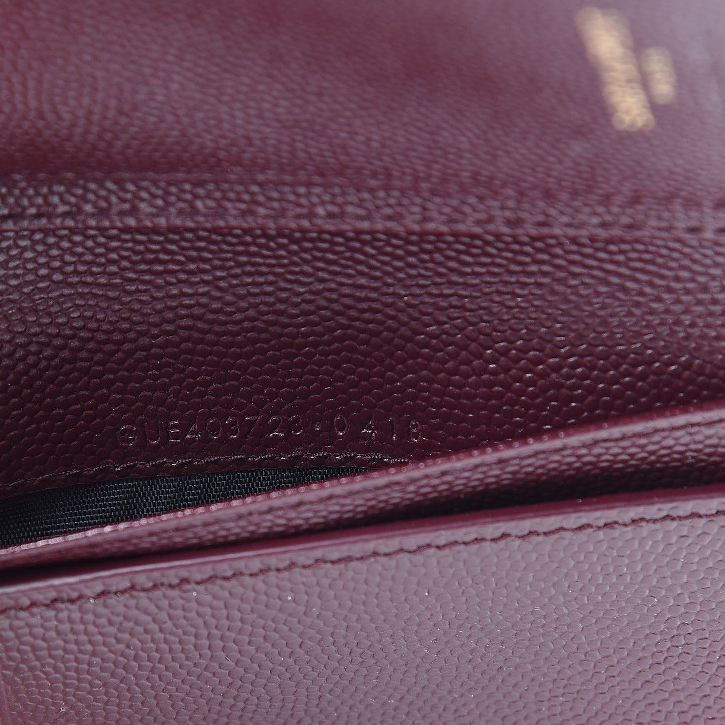 Grain De Poudre Matelasse Chevron Monogram Compact Zip Around Wallet Rouge Legion