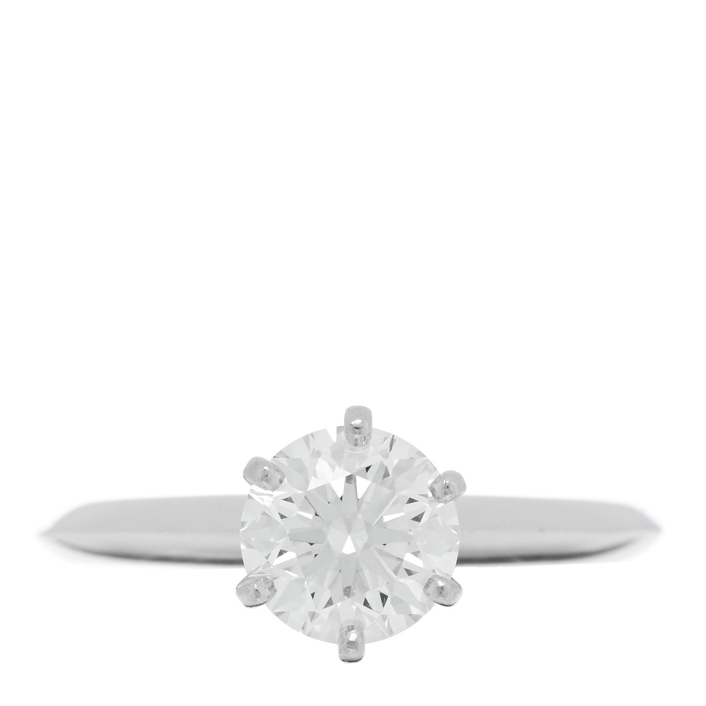 Platinum Diamond 1.26ct Solitaire Engagement Ring 51 5.75