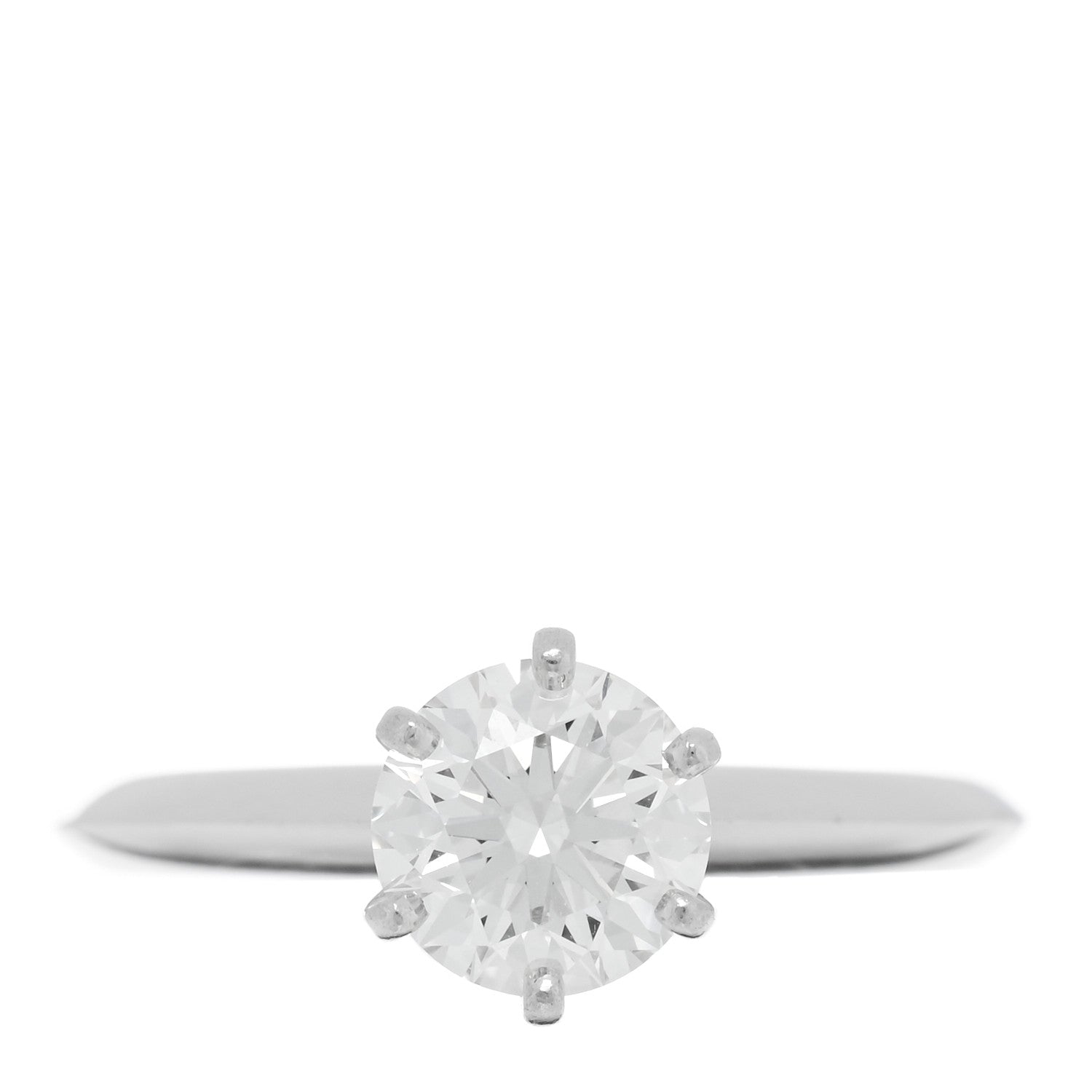 Tiffany Platinum Diamond 1.26ct Solitaire Engagement Ring 51 5.75 1 of 4