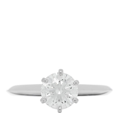 Tiffany Platinum Diamond 1.26ct Solitaire Engagement Ring 51 5.75 1 of 4