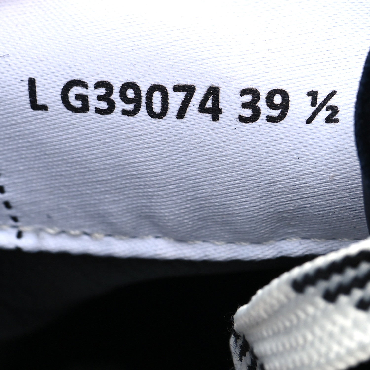 Chanel Fabric Suede Kidskin CC Sneakers 39.5 Navy White 6 of 9