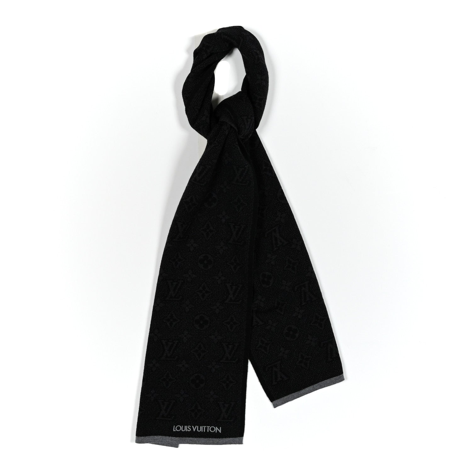 Louis Vuitton Wool My Monogram Eclipse Scarf Grey 1 of 3