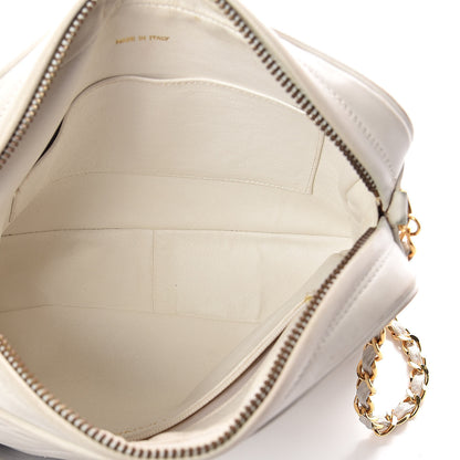 Chanel Lambskin Chevron Tassel Camera Case White 5 of 18