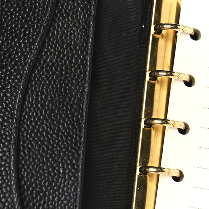 Chanel Caviar Timeless CC Ring Agenda Planner Black 12 of 14