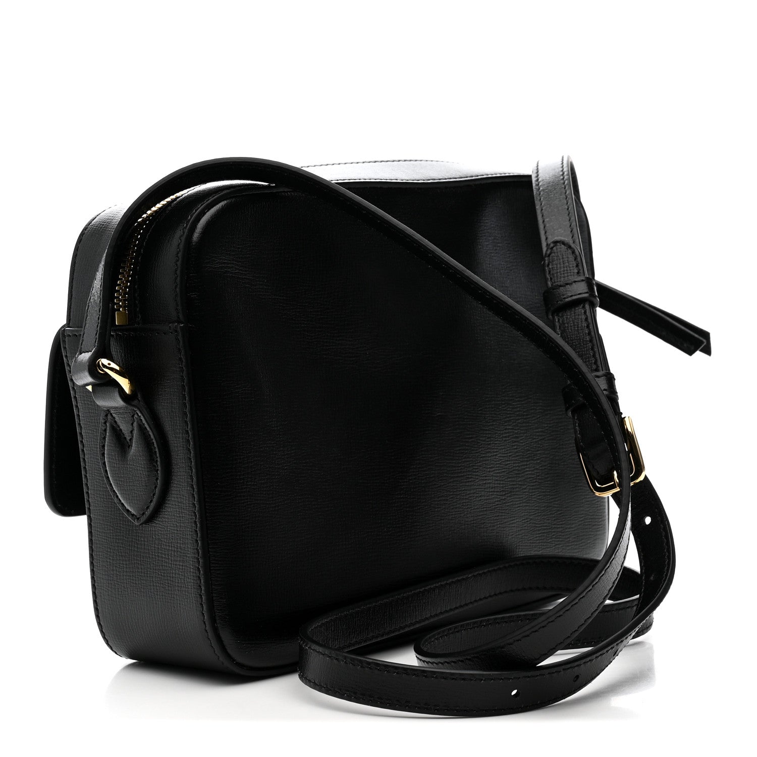 Gucci Textured Calfskin Small Horsebit 1955 Shoulder Bag Black 5 of 25