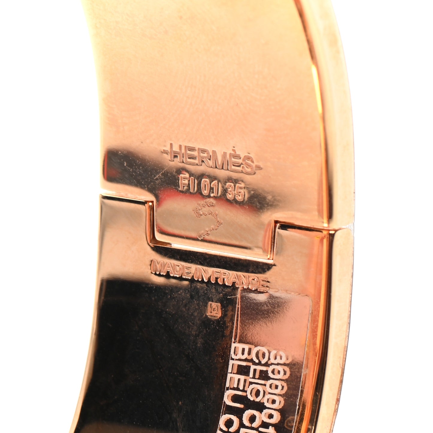 Enamel Wide Clic Clac H Bracelet PM Bleu Canard