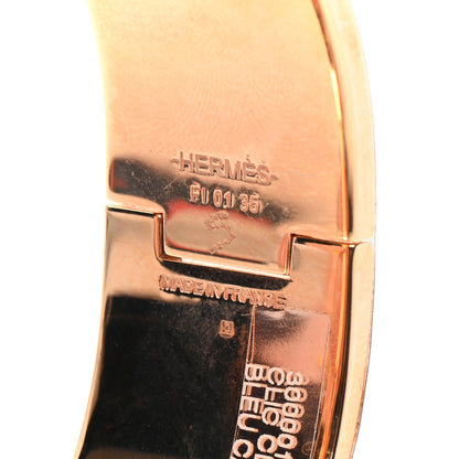 Hermes Enamel Wide Clic Clac H Bracelet PM Bleu Canard 4 of 4