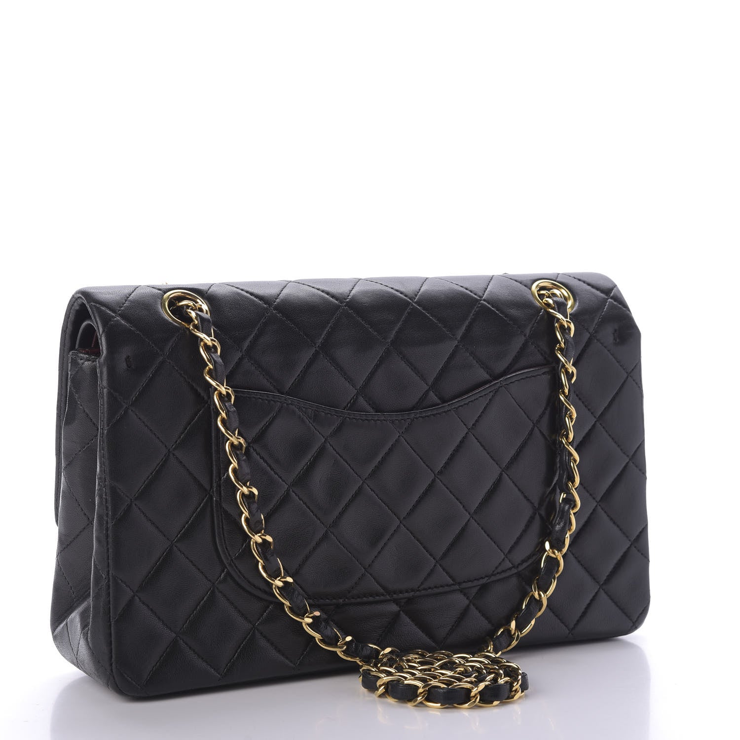 Chanel Lambskin Quilted Medium Double Flap Black 3 of 9