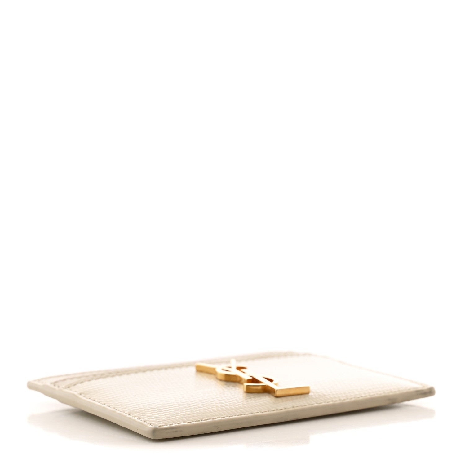 YSL カートリッジ こんにちは Saint Laurent Calfskin Crocodile Embossed Monogram Credit Card