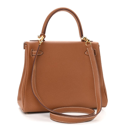 Hermes Togo Kelly Retourne 25 Gold 3 of 11