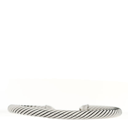 David Yurman Sterling Silver Diamond Morganite 5mm Cable Classics Bracelet 2 of 4