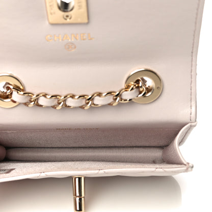 Chanel Lambskin Quilted Trendy CC Card Holder On Chain Light Pink 5 of 13