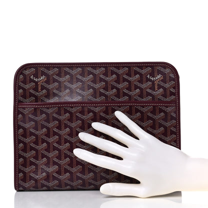 Goyard Goyardine Jouvence Toiletry Pouch Burgundy 2 of 11