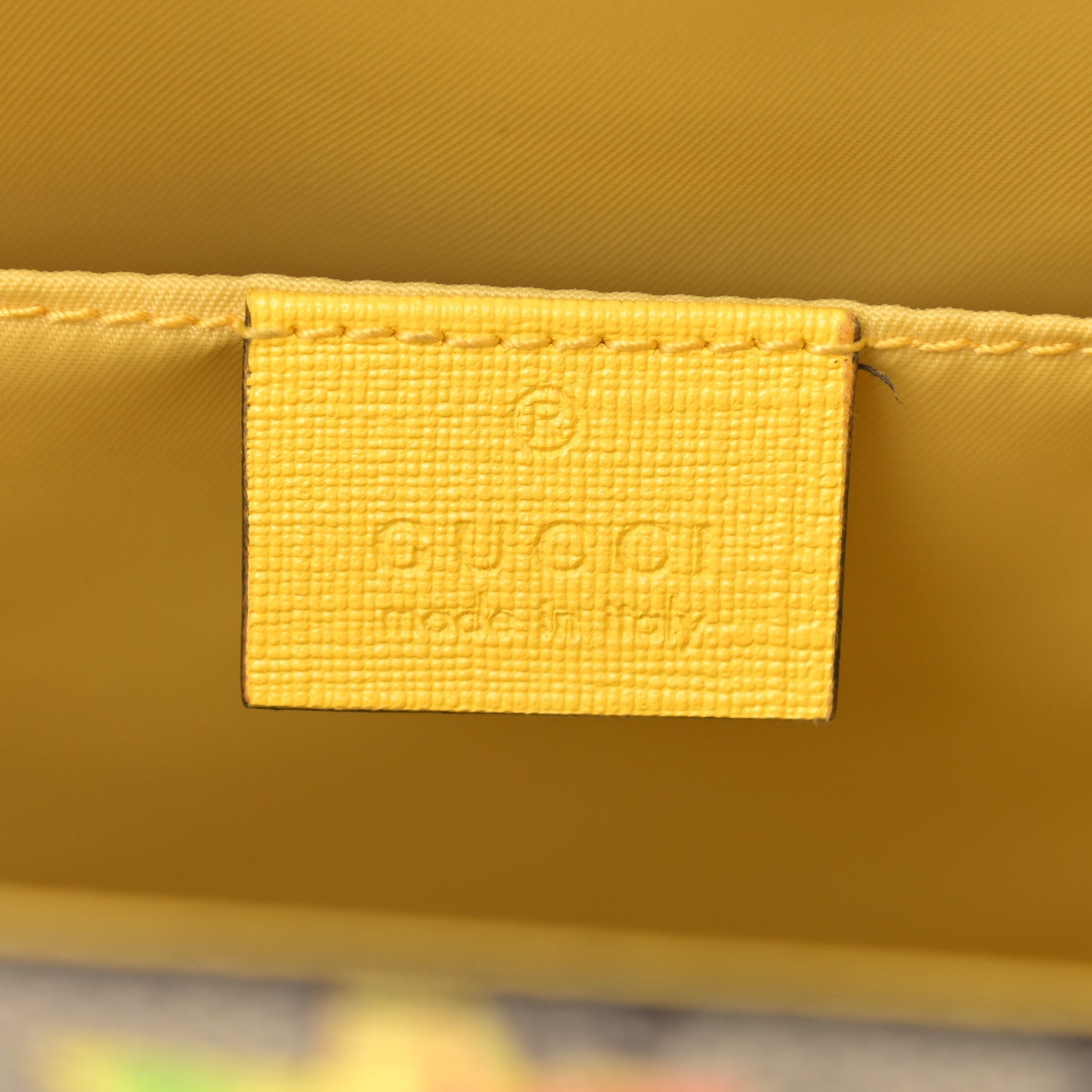 Gucci GG Supreme Monogram Beetles Childrens Backpack Beige Yellow 6 of 12