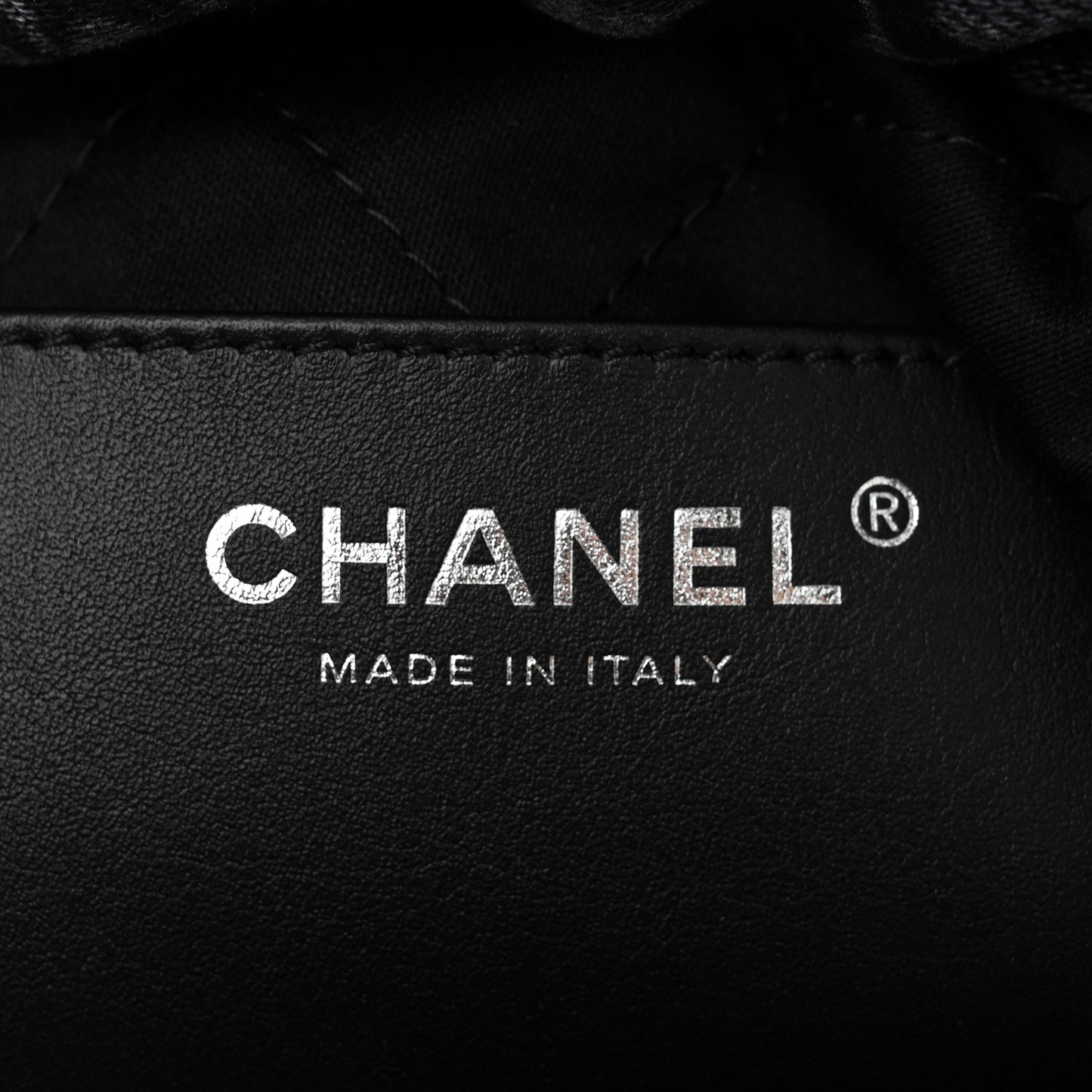 Denim Quilted Floral Print Mini Chanel 22 Black Grey