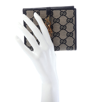 Gucci Monogram Compact Wallet Black 2 of 6