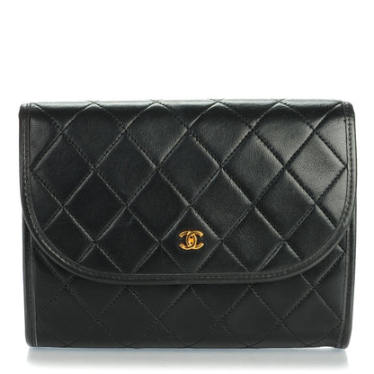 Chanel Lambskin Quilted Mini Evening Flap Black 1 of 7