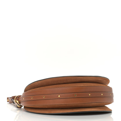 Chloe Calfskin Suede Raffia Medium Pixie Bag Caramel 4 of 10