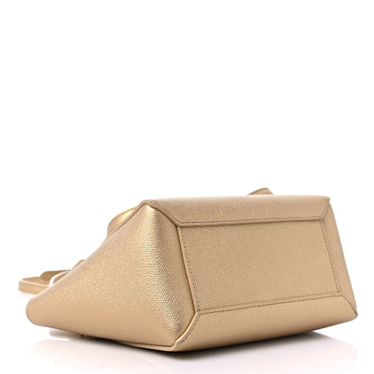Celine Laminated Calfskin Nano Belt Bag Gold 4 of 10