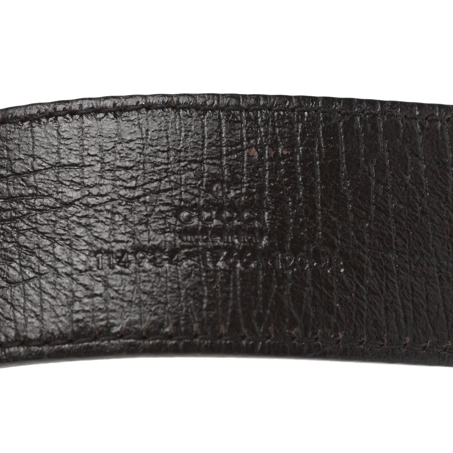 GG Supreme Monogram Interlocking G Belt 120 48 Dark Brown