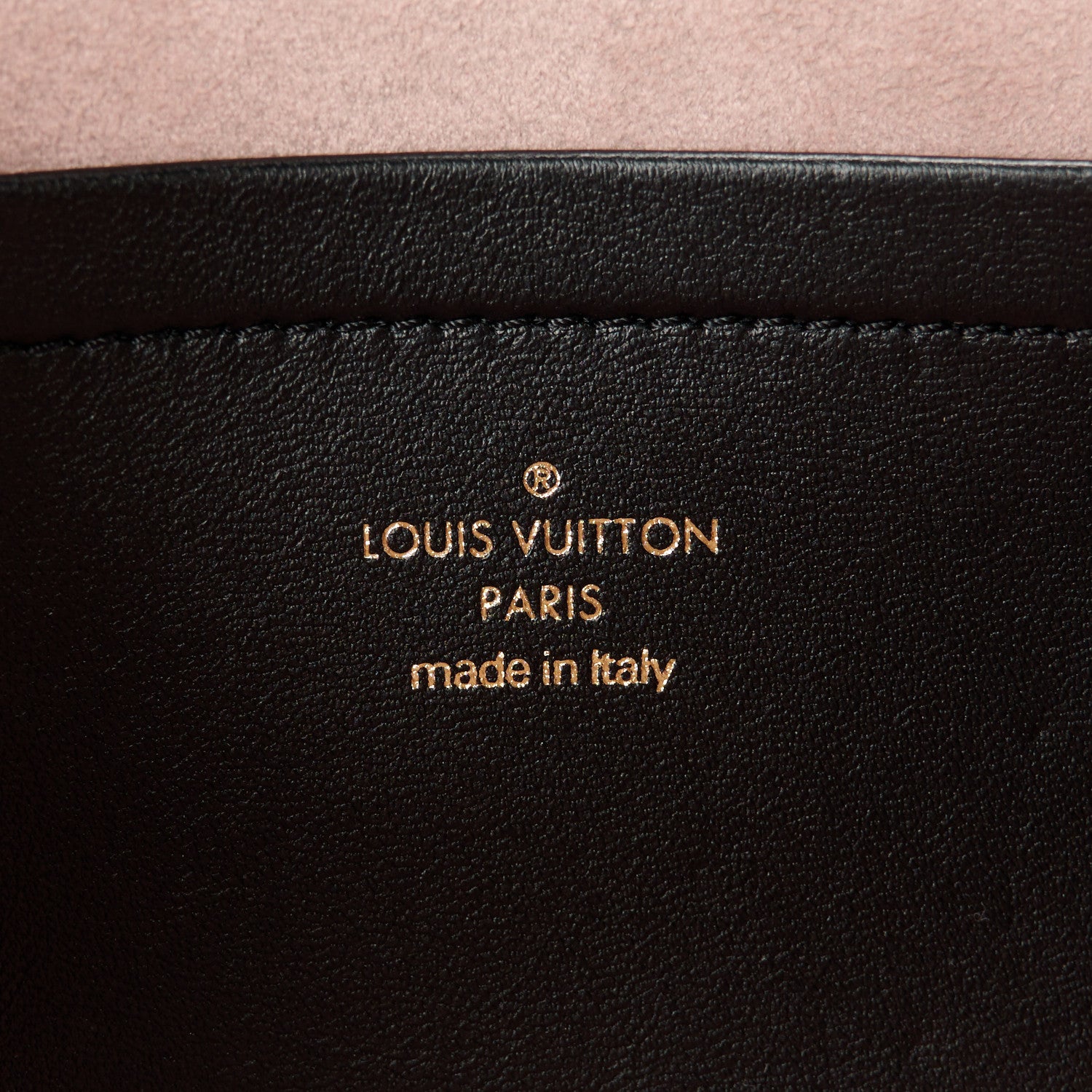 Louis Vuitton Lambskin Embossed Monogram Pochette Coussin Black 5 of 8