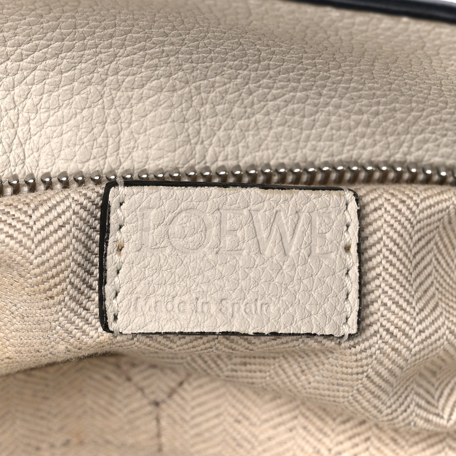 Loewe Grained Calfskin Faces Puzzle Bag Soft White 6 of 9