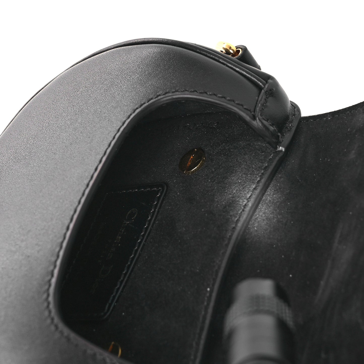 Box Calfskin Micro Bobby Bag Black