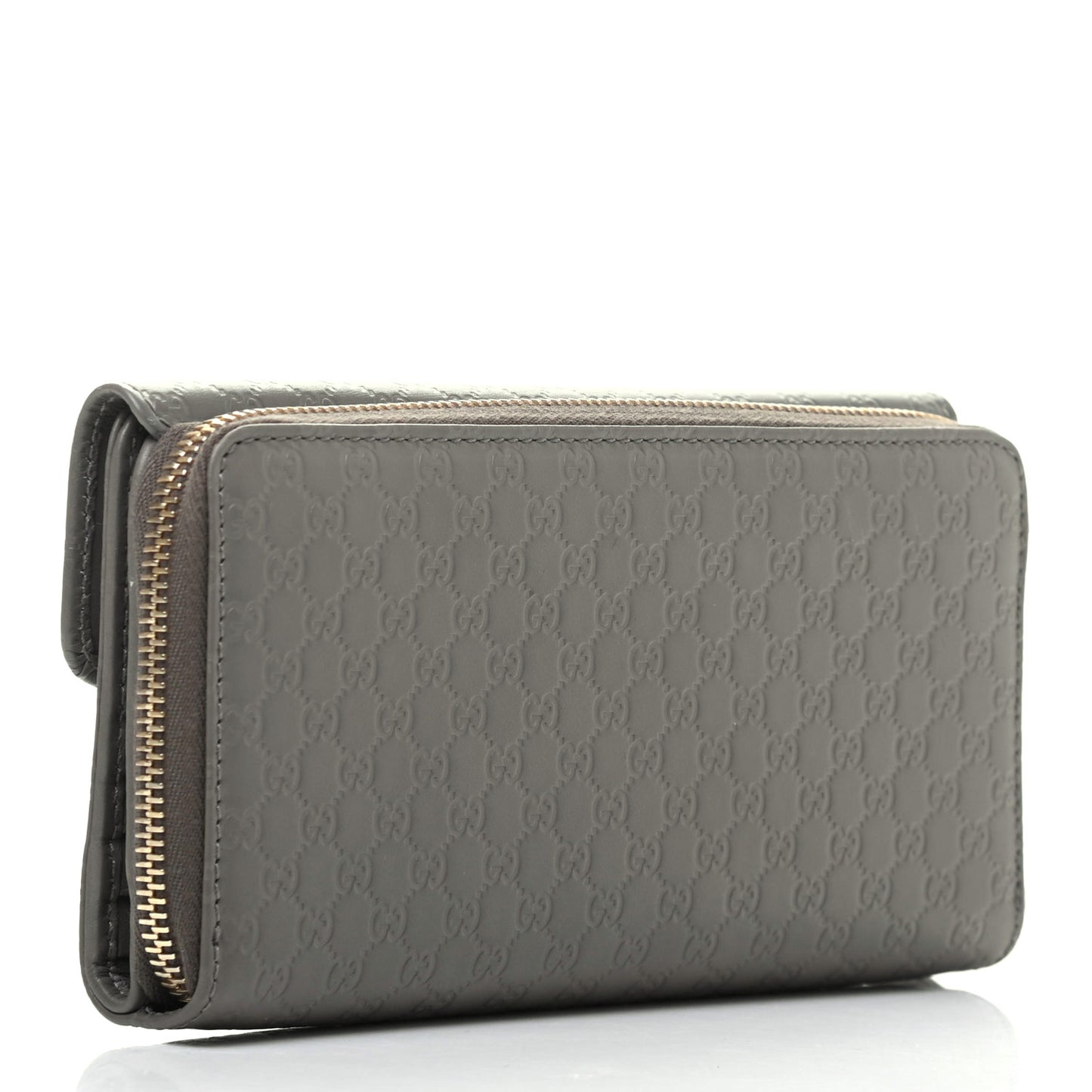 Soft Microguccissima Continental Zip Wallet Loess