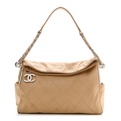Chanel Lambskin Stitched Medium Ultimate Soft Tote Beige 1 of 23