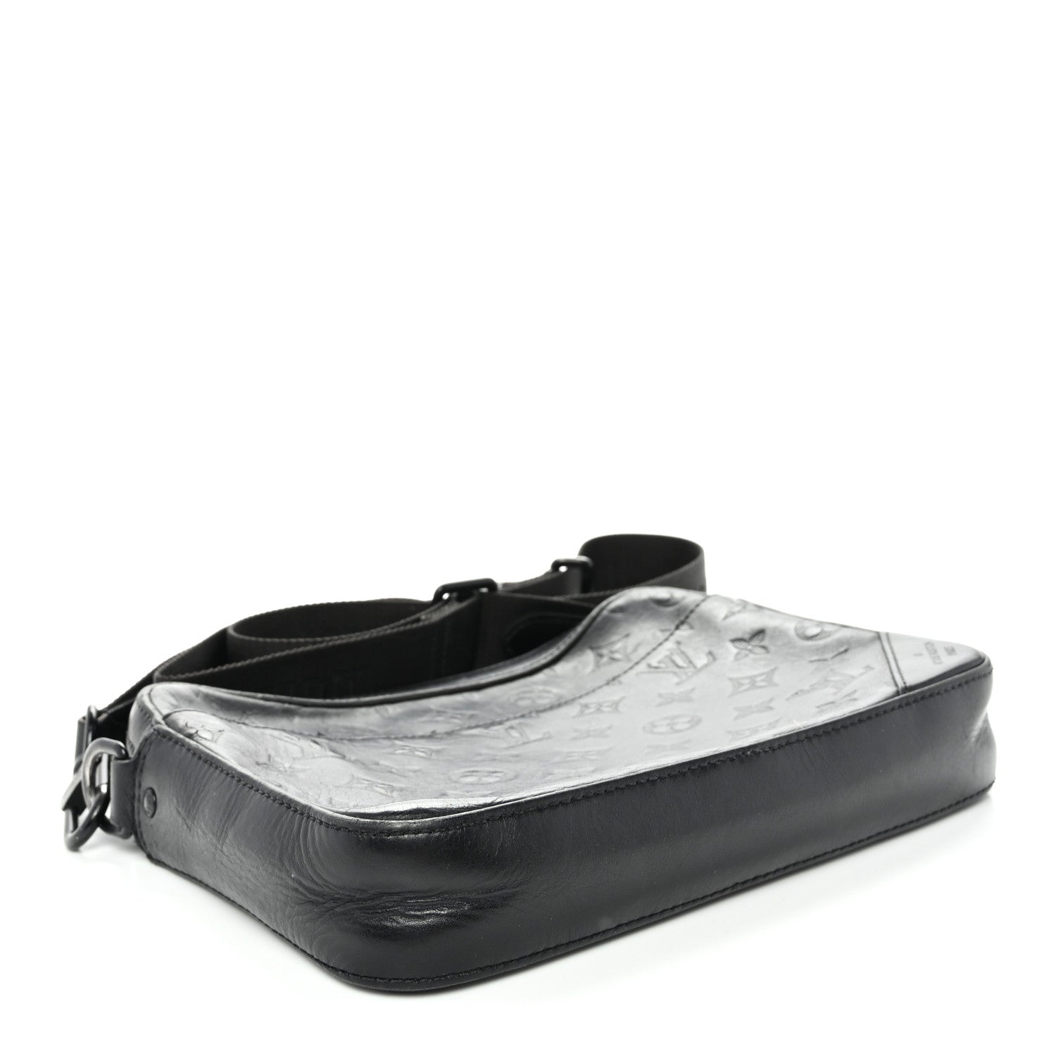 Louis Vuitton Calfskin Monogram Shadow Duo Messenger Black 4 of 10