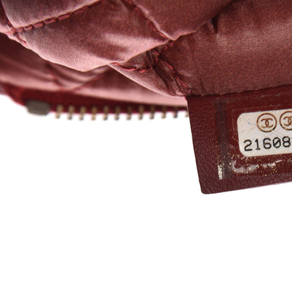 Chanel Lambskin Quilted Beauty CC Boy Clutch Red 7 of 9