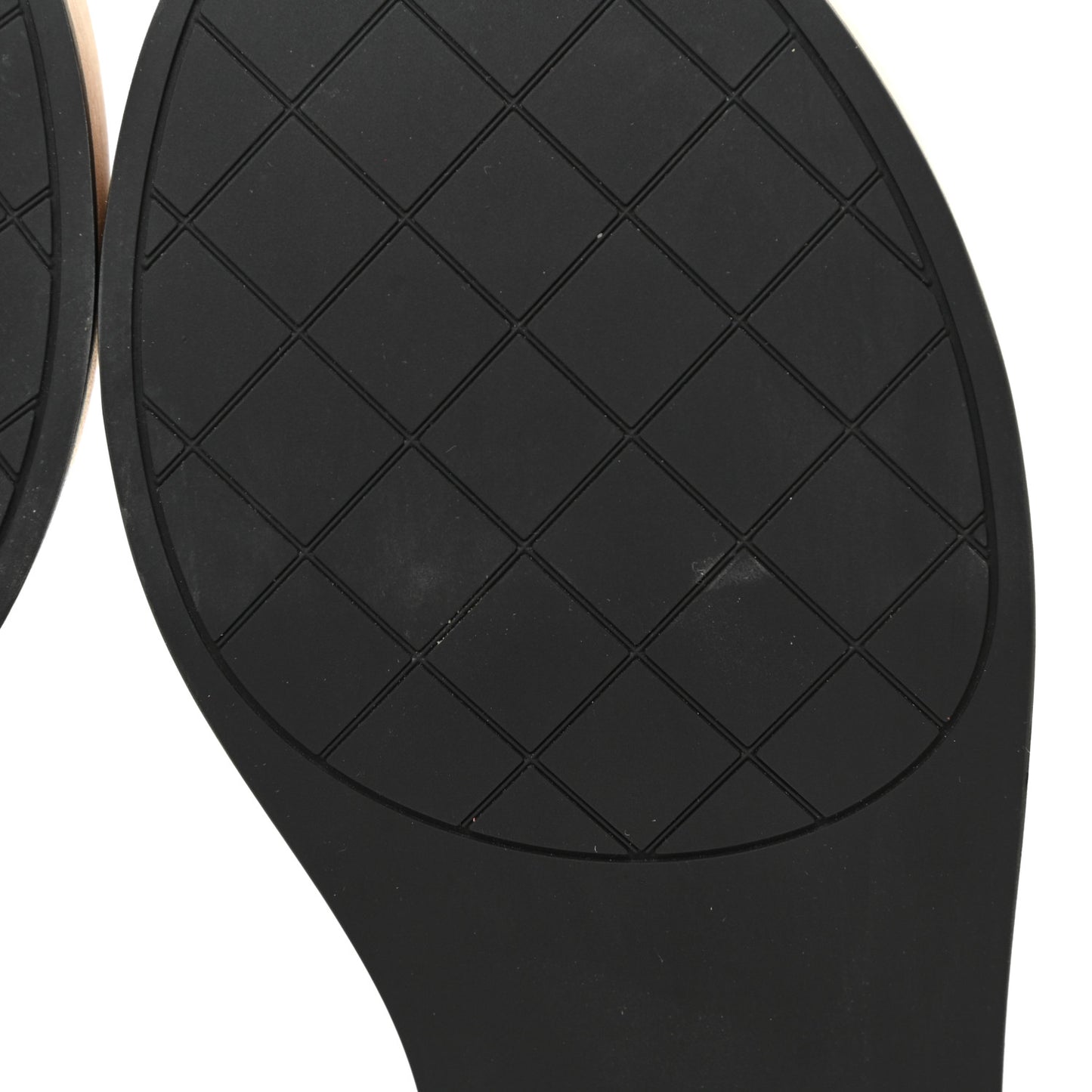 Lambskin Quilted CC Slip On Platform Sandals 38 Black