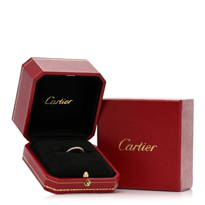 Cartier 18K Yellow Gold Diamond 2mm Etincelle de Cartier Wedding Band Ring 46 3.75 5 of 5