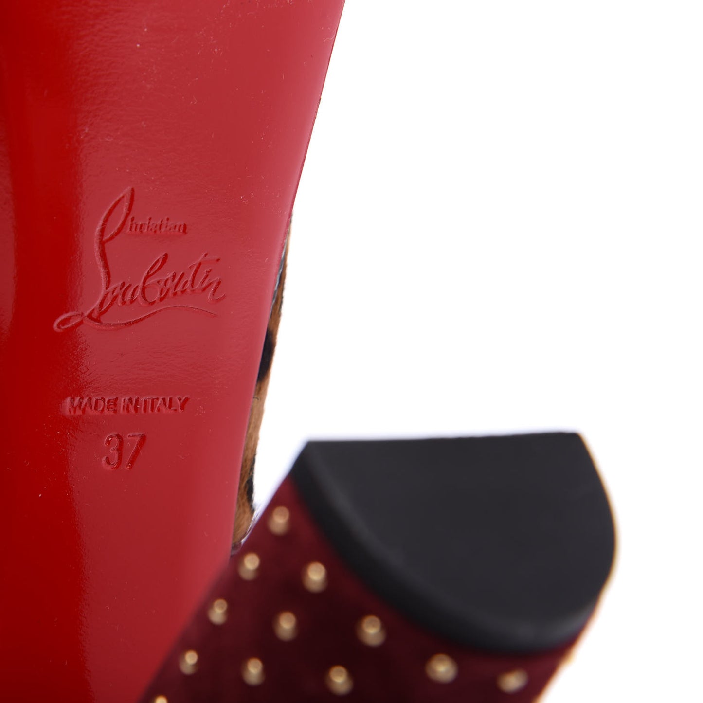 Calf Hair Leopard Print Bingirl Plume 130 Pump 37 Multicolor