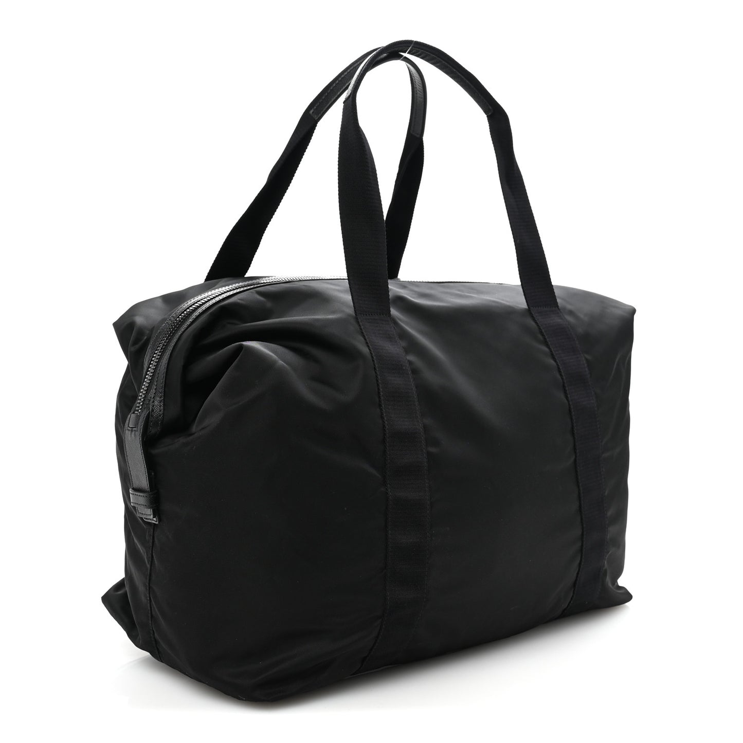 Re-Nylon Saffiano Duffle Bag Black