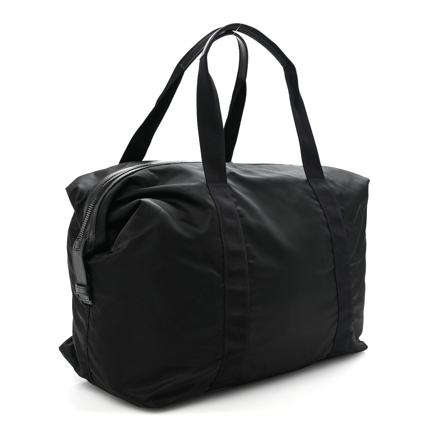 Prada Re-Nylon Saffiano Duffle Bag Black 2 of 9