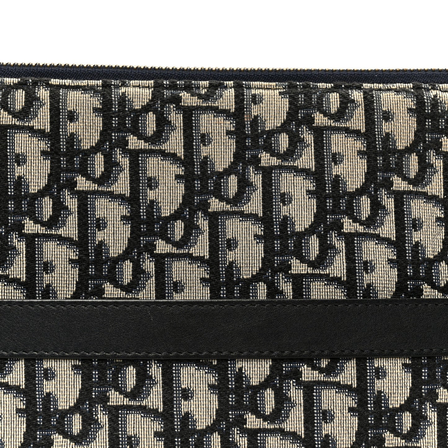 Oblique Pouch Clutch Blue