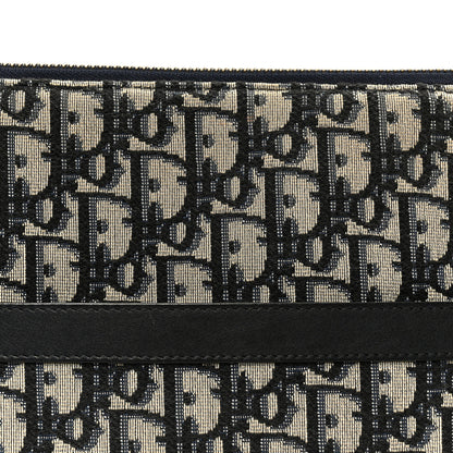 Christian Dior Oblique Pouch Clutch Blue 9 of 9