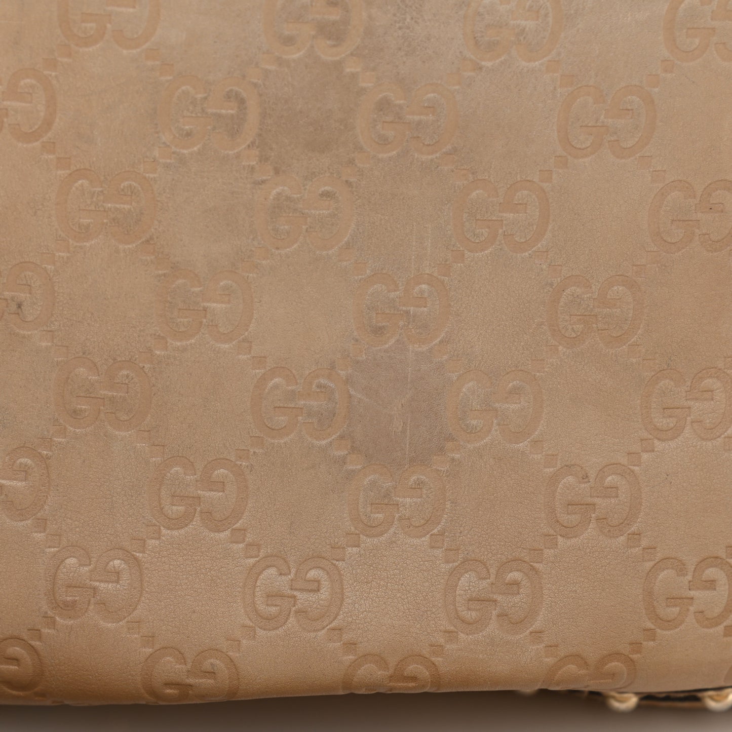 Guccissima Studded Pelham Shoulder Bag Beige