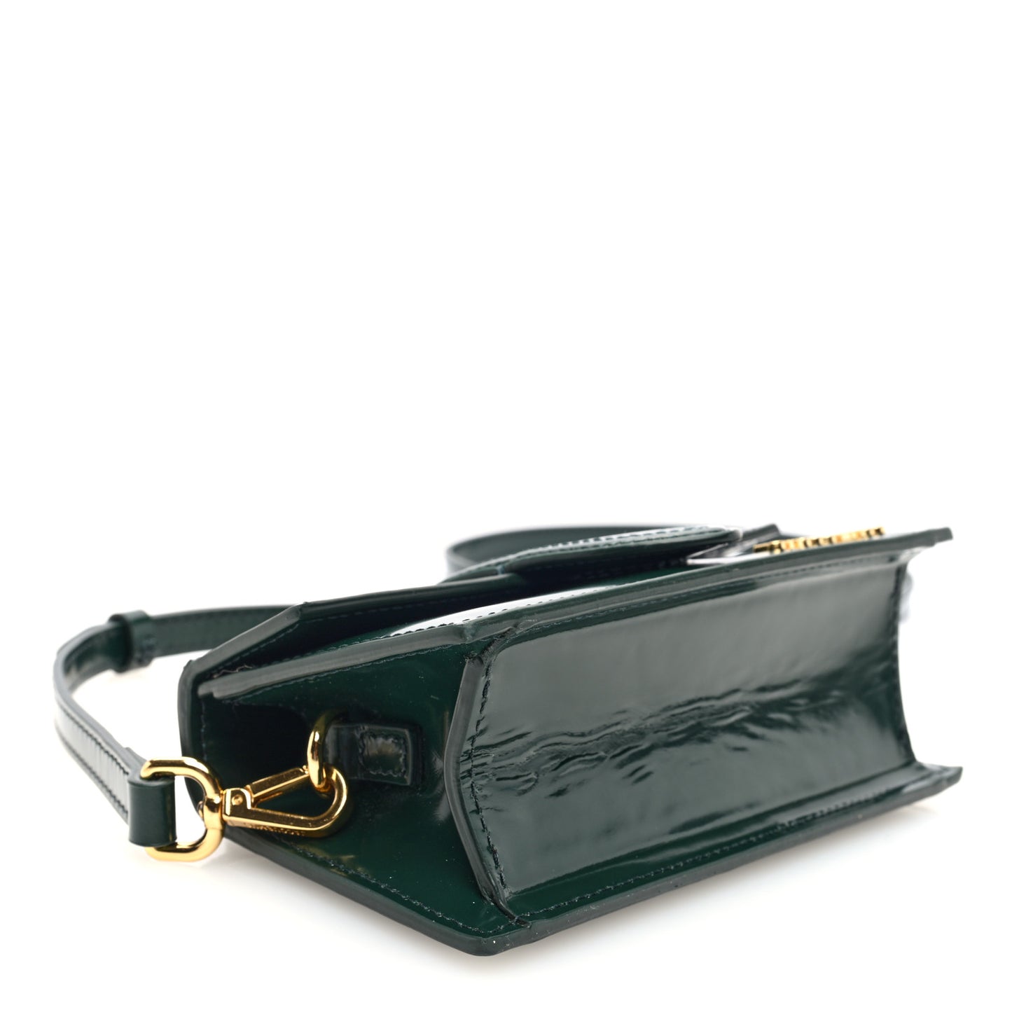 Glazed Calfskin Le Bambino Dark Green