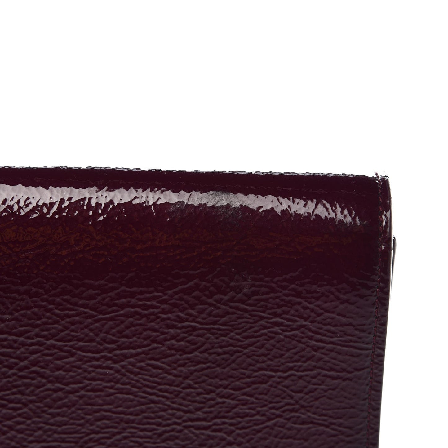 Textured Patent Monogram Large Belle De Jour Clutch Purple