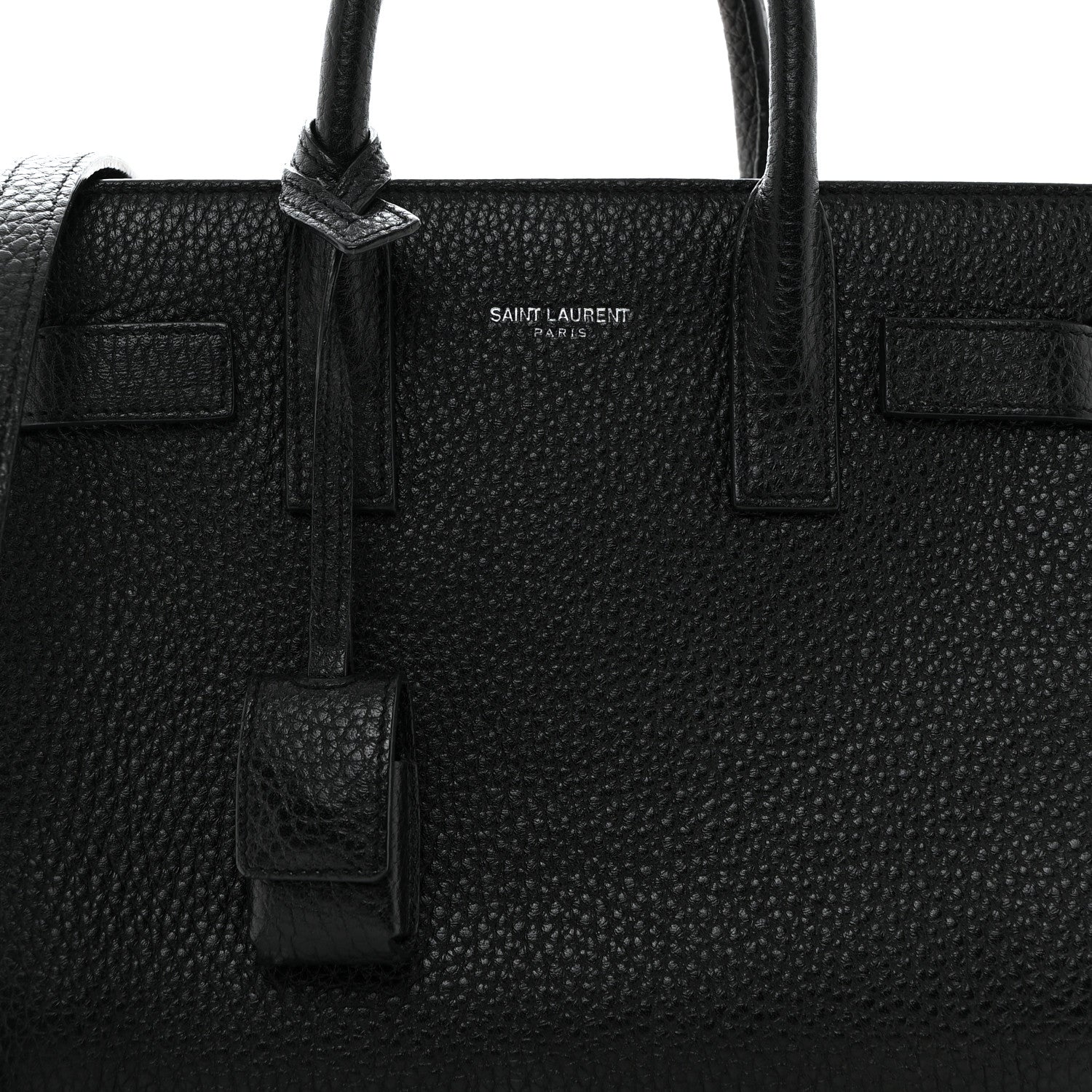 Saint Laurent Grained Calfskin Nano Sac De Jour Black 8 of 10