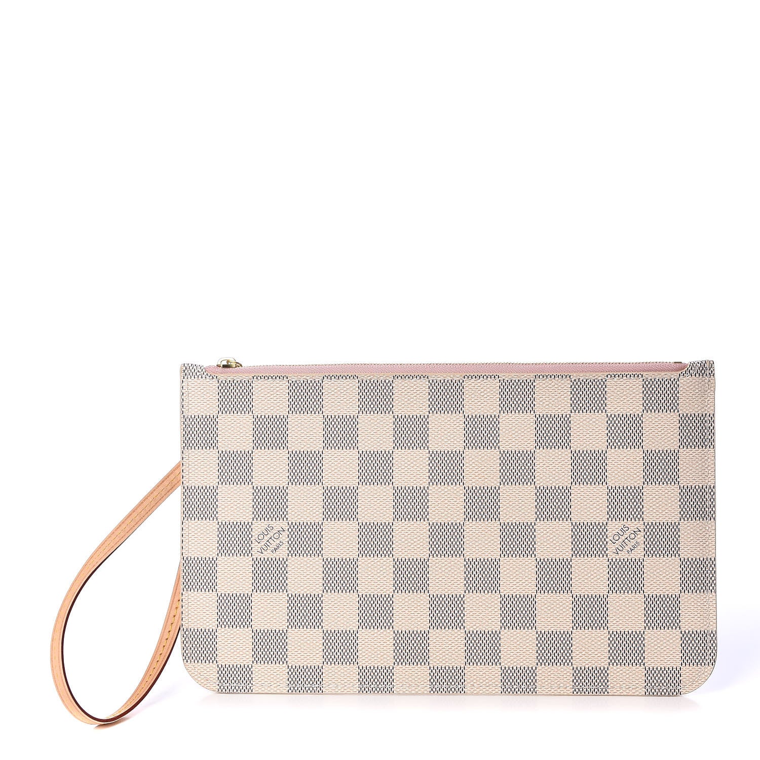 Louis Vuitton Damier Azur Neverfull MM GM Pochette Rose Ballerine 1 of 8