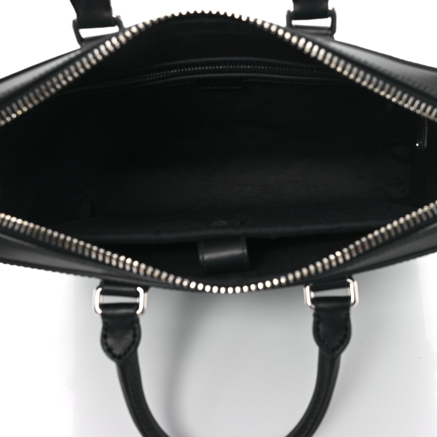 GG Supreme Monogram Appia Calfskin Web Briefcase Black